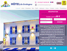 Tablet Screenshot of hoteldebretagnefromentine.com